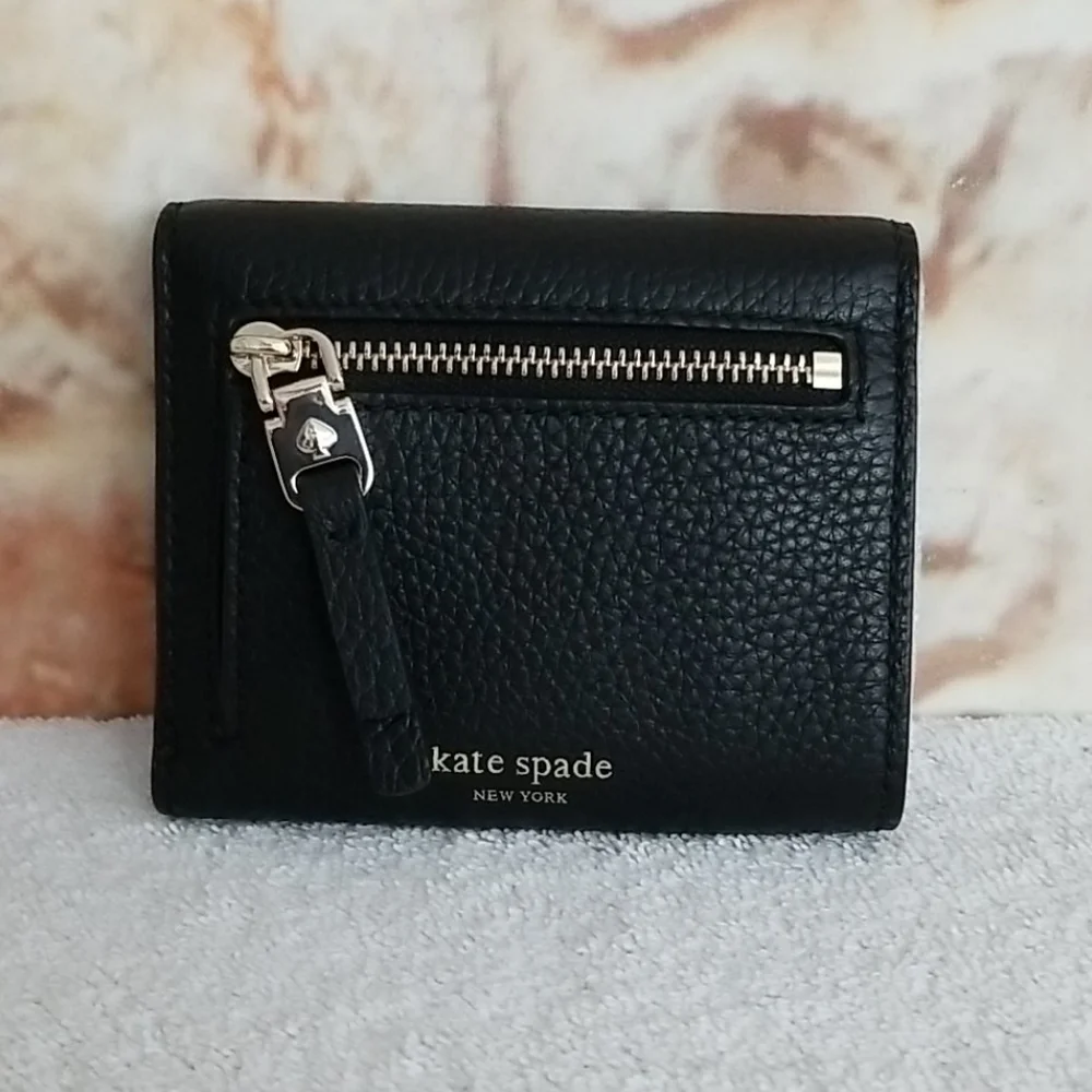 New kate spade Polly Tri-Fold Leather Wallet